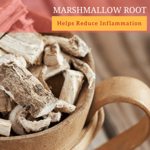 Marshmallow roots help reduce inflammation