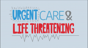 Urgent care and life threatening